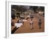 Street Scene in Centre of Town, Garowa, Cameroon, Africa-David Poole-Framed Photographic Print