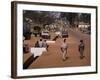 Street Scene in Centre of Town, Garowa, Cameroon, Africa-David Poole-Framed Photographic Print