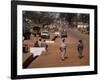 Street Scene in Centre of Town, Garowa, Cameroon, Africa-David Poole-Framed Photographic Print