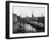 Street Scene in Copenhagen, Denmark, 1893-John L Stoddard-Framed Giclee Print