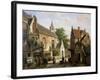 Street Scene in Delft-Willem Koekkoek-Framed Giclee Print