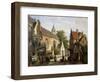 Street Scene in Delft-Willem Koekkoek-Framed Giclee Print