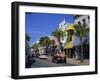 Street Scene in Duval Street, Key West, Florida, United States of America, North America-Miller John-Framed Photographic Print