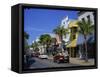 Street Scene in Duval Street, Key West, Florida, United States of America, North America-Miller John-Framed Stretched Canvas