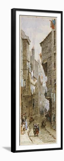 Street Scene in Edinburgh-Louise J. Rayner-Framed Giclee Print