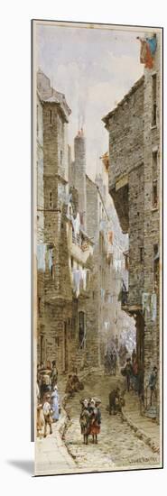 Street Scene in Edinburgh-Louise J. Rayner-Mounted Giclee Print