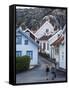 Street Scene in Fjallbacka, Bohuslan Region, West Coast, Sweden, Scandinavia, Europe-Yadid Levy-Framed Stretched Canvas