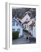 Street Scene in Fjallbacka, Bohuslan Region, West Coast, Sweden, Scandinavia, Europe-Yadid Levy-Framed Photographic Print