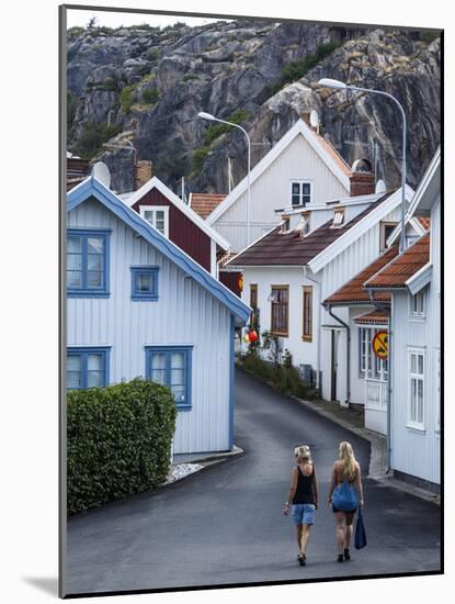 Street Scene in Fjallbacka, Bohuslan Region, West Coast, Sweden, Scandinavia, Europe-Yadid Levy-Mounted Photographic Print