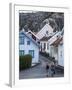 Street Scene in Fjallbacka, Bohuslan Region, West Coast, Sweden, Scandinavia, Europe-Yadid Levy-Framed Photographic Print