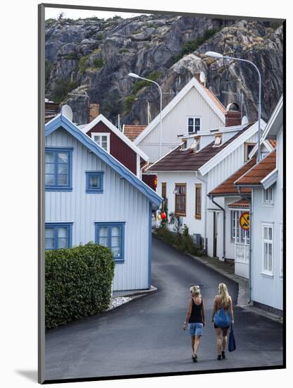 Street Scene in Fjallbacka, Bohuslan Region, West Coast, Sweden, Scandinavia, Europe-Yadid Levy-Mounted Photographic Print