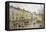 Street Scene in France-Charles De Meixmoron-Framed Stretched Canvas