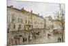 Street Scene in France-Charles De Meixmoron-Mounted Giclee Print