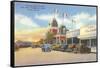 Street Scene in Juarez, Mexico, Thirties-null-Framed Stretched Canvas