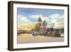 Street Scene in Juarez, Mexico, Thirties-null-Framed Art Print