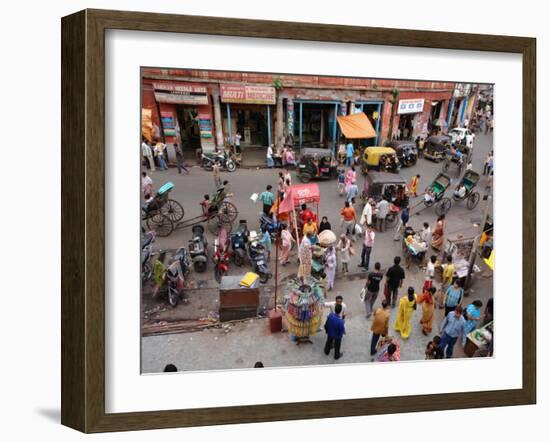 Street Scene in Kolkata, India-null-Framed Photographic Print