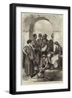 Street Scene in Lisbon-null-Framed Giclee Print