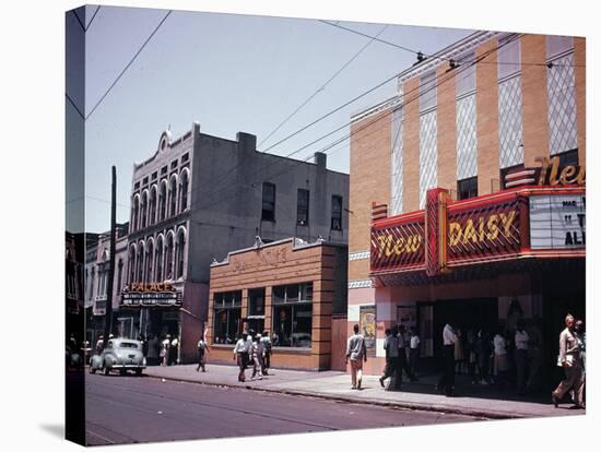 Street Scene in Memphis-null-Stretched Canvas