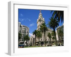 Street Scene in Montevideo, Uruguay, South America-Ken Gillham-Framed Photographic Print