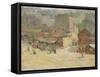 Street Scene in Montmartre-Abel-Truchet-Framed Stretched Canvas