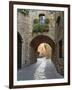 Street Scene in Old Town, Pals, Costa Brava, Catalonia, Spain, Europe-Stuart Black-Framed Photographic Print