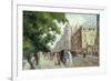 Street Scene in Paris; Scene De Rue a Paris, 1935-37-Maximilien Luce-Framed Giclee Print