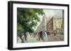 Street Scene in Paris; Scene De Rue a Paris, 1935-37-Maximilien Luce-Framed Giclee Print