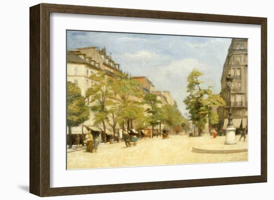 Street Scene in Paris-Michele Gordigiani-Framed Giclee Print