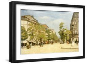 Street Scene in Paris-Michele Gordigiani-Framed Giclee Print