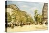 Street Scene in Paris-Michele Gordigiani-Stretched Canvas