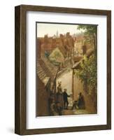 Street Scene in Penzance, Cornwall-Frederick Barwell-Framed Giclee Print