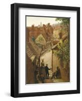 Street Scene in Penzance, Cornwall-Frederick Barwell-Framed Giclee Print