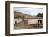 Street Scene in Purmamarca with the Mountain of Seven Colors in the Background-Yadid Levy-Framed Photographic Print