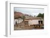 Street Scene in Purmamarca with the Mountain of Seven Colors in the Background-Yadid Levy-Framed Photographic Print