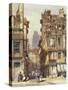 Street Scene in Rouen-Thomas Shotter Boys-Stretched Canvas