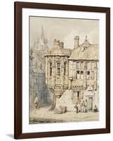 Street Scene in Rouen-Samuel Prout-Framed Giclee Print