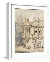 Street Scene in Rouen-Samuel Prout-Framed Giclee Print