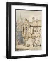Street Scene in Rouen-Samuel Prout-Framed Giclee Print