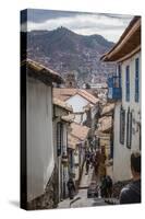 Street Scene in San Blas Neighbourhood, Cuzco, UNESCO World Heritage Site, Peru, South America-Yadid Levy-Stretched Canvas
