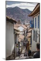Street Scene in San Blas Neighbourhood, Cuzco, UNESCO World Heritage Site, Peru, South America-Yadid Levy-Mounted Photographic Print