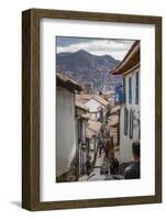 Street Scene in San Blas Neighbourhood, Cuzco, UNESCO World Heritage Site, Peru, South America-Yadid Levy-Framed Photographic Print