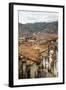 Street Scene in San Blas Neighbourhood with a View over the Rooftops of Cuzco, Peru, South America-Yadid Levy-Framed Photographic Print