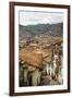 Street Scene in San Blas Neighbourhood with a View over the Rooftops of Cuzco, Peru, South America-Yadid Levy-Framed Photographic Print