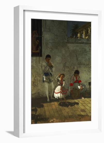 Street Scene in Seville-Thomas Cowperthwait Eakins-Framed Giclee Print