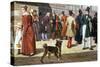 Street Scene in Stockholm-Christoffer-wilhelm Eckersberg-Stretched Canvas