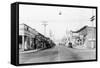 Street Scene in Tenino, WA Photograph - Tenino, WA-Lantern Press-Framed Stretched Canvas