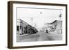 Street Scene in Tenino, WA Photograph - Tenino, WA-Lantern Press-Framed Art Print