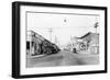 Street Scene in Tenino, WA Photograph - Tenino, WA-Lantern Press-Framed Art Print