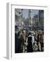 Street Scene in the Bazaar, Peshawar, North West Frontier Province, Pakistan, Asia-Robert Harding-Framed Photographic Print