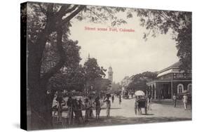 Street Scene in the Fort Area of Colombo-null-Stretched Canvas